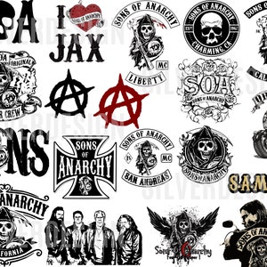 Sons Of Anarchy SVG Bundle - Cut File For Cricut - Digital Download - Svg Png Dxf Eps Pdf - Soa - Instant Download - Printable Art Work!