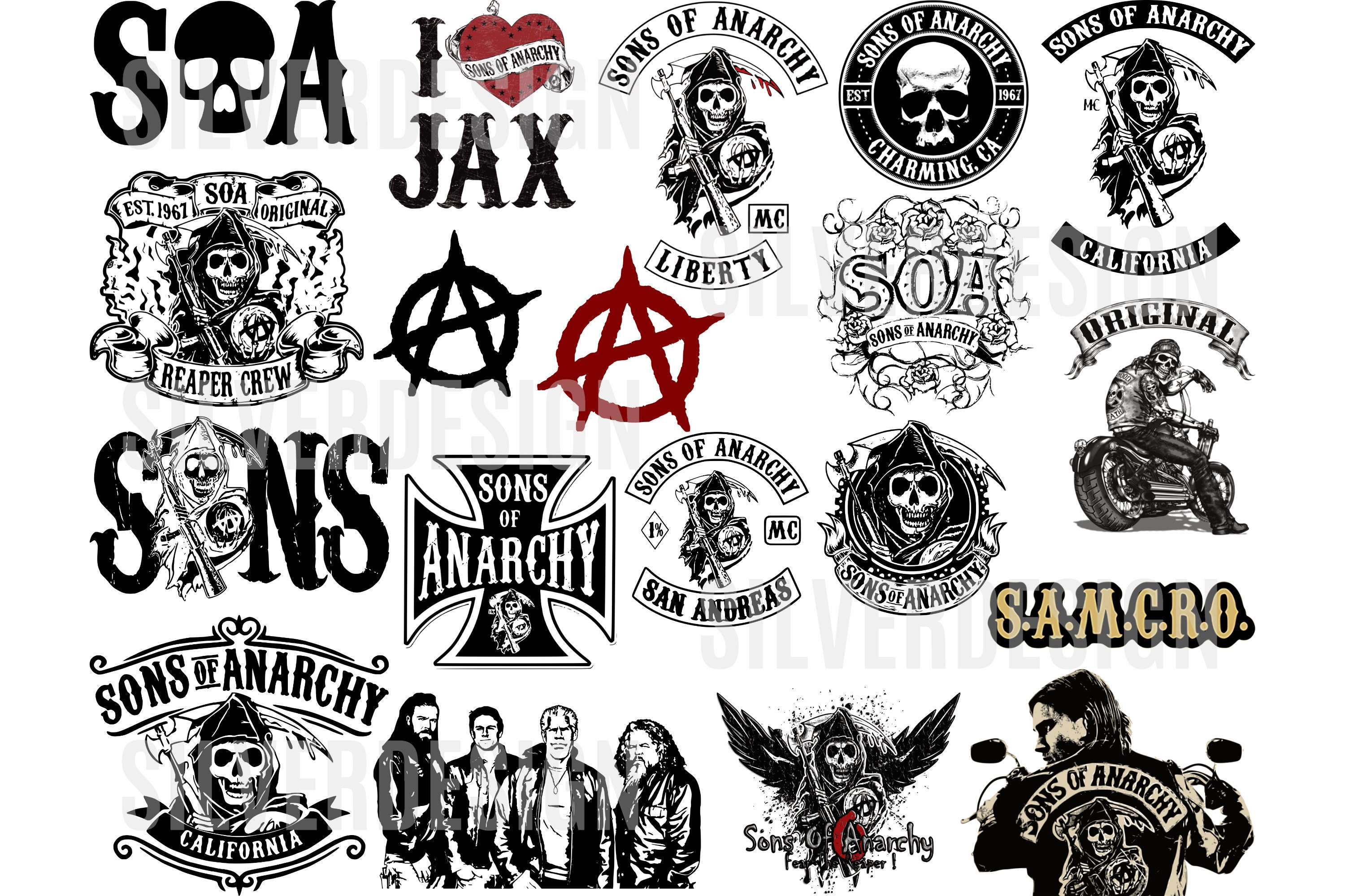 Stickers et autocollant son of anarchy