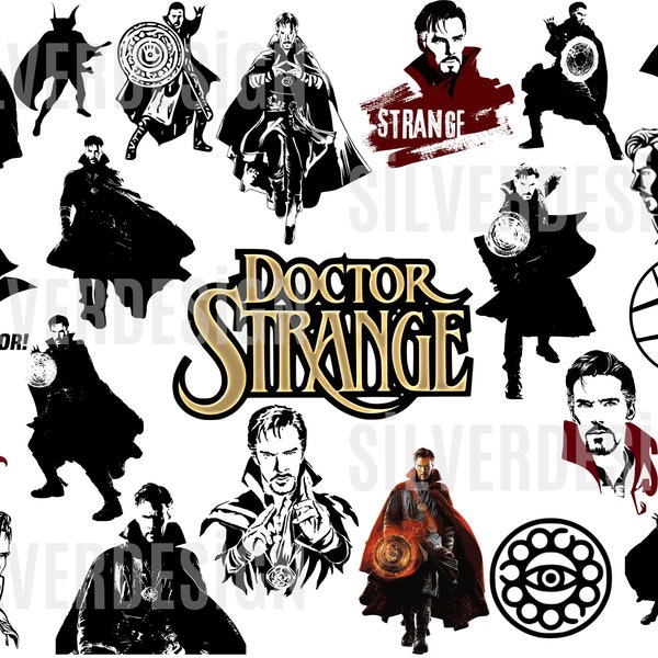 Doctor Strange SVG Bundle Clipart Cut File For Cricut Digital Download Instant Download Printable Vector Design Svg Png Dxf Eps Pdf!