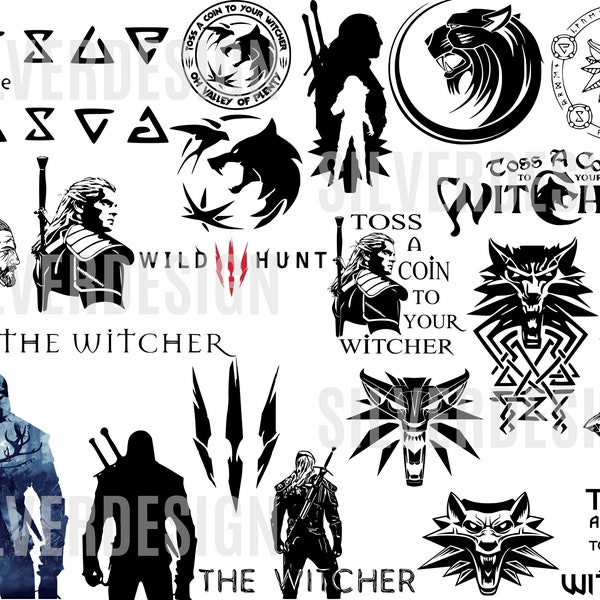 The Witcher SVG Bundle - Cut File For Cricut - Svg Png Dxf Eps Pdf - Digital Downloads - Instant Download - Printable Vector Designs!