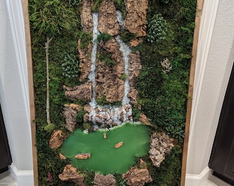 Waterfall Moss Wall Art - CUSTOM ORDER