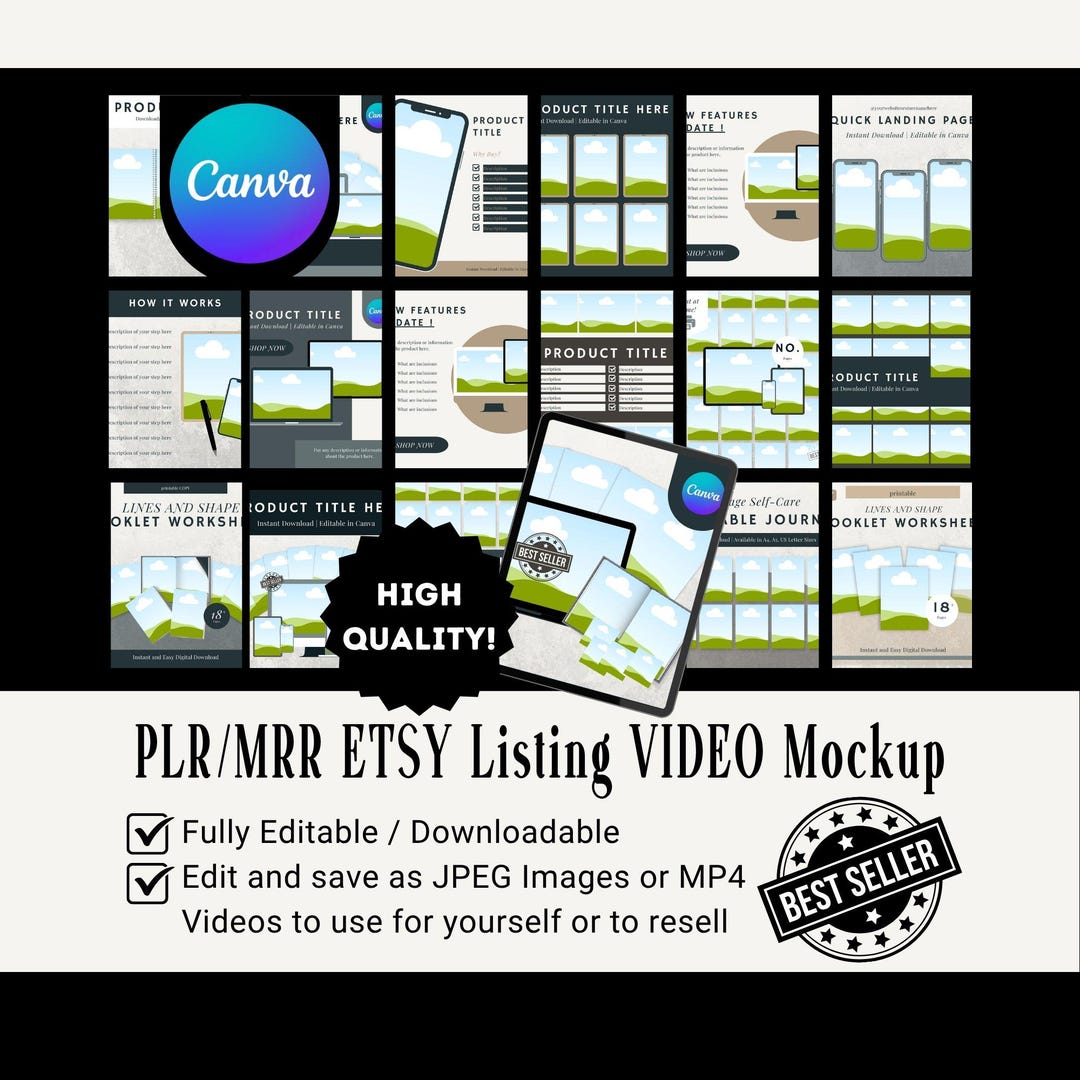 Master Resell Rights Mockup | Etsy Listing Mockups | PLR Digital ...
