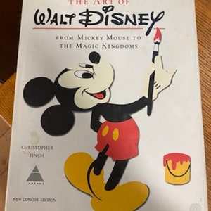 Christopher Finch // Vintage 1975 The Art of Walt Disney // From Mickey Mouse to the Magic Kingdom // Coffee table art book *FREE SHIPPING *