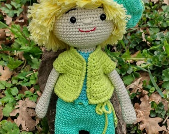 Doll, crocheted doll, handmade doll