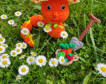 Caterpillar, garden caterpillar, amigurumi caterpillar