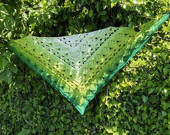 Shawl, triangular shawl, light shawl