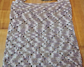 crocheted bag, large bag