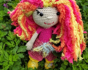 Doll, handmade doll, crocheted doll