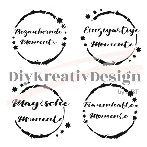 Plotter file moments, plotter file bundle, SVG PNG JPEG Instant download zip file birthday, love, friendship, wishes for every occasion