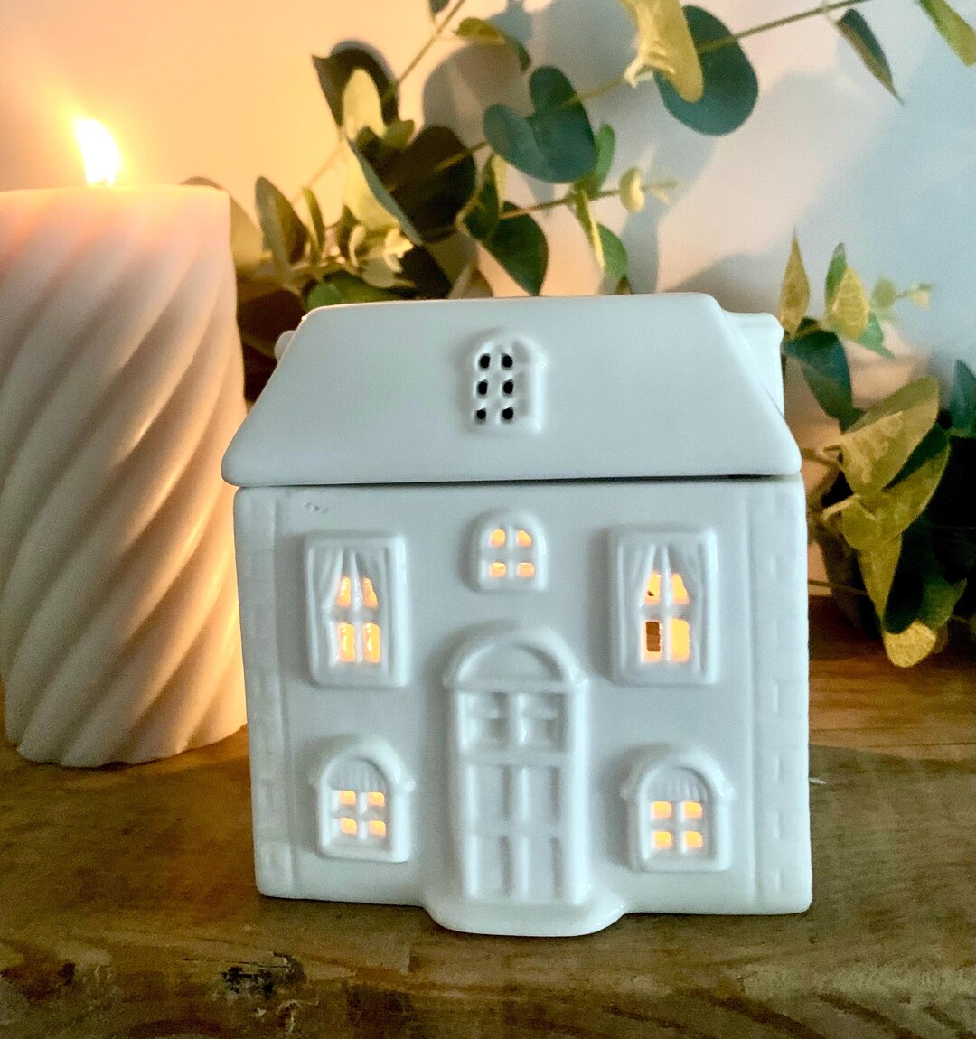 Ceramic White House Wax/oil Burner Autumn/winter 2024. Etsy UK