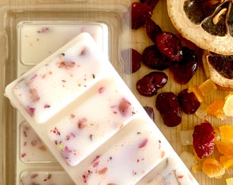 Cranberry & Spiced Ginger Wax Melt Snap Bar | Coconut/Beeswax Blend | Highly Fragranced | Eco-Friendly Gift | Festive Autumn  Scent