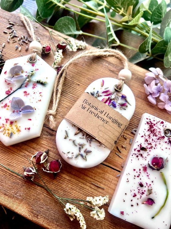 Beeswax botanical fragrance hangers | Highly Fragranced | Eco-Friendly Gift |