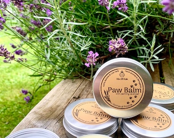 Lavender Dog Paw Balm: Natural Beeswax and  Coconut Oil 40g