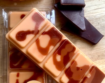 Pain au Chocolat Wax Melt Snap Bar | Coconut & Beeswax Blend | Highly Fragranced | Eco-Friendly Gift | Festive Gourmand Scent | Made in Derb
