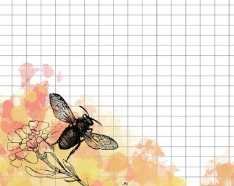 Bees Stationery (DIGITAL DOWNLOAD)