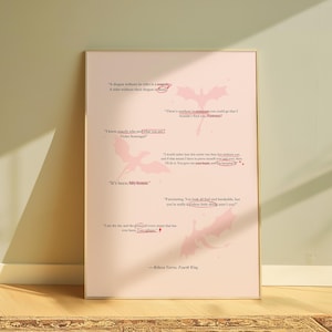 Fourth Wing Quotes Print Art Poster • Xaden Violet Tairn Quotes • Book Quotes Art Print Posters •Bookish Digital Poster •The Empyrean Series