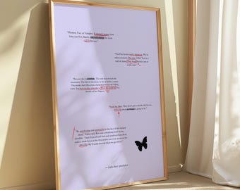 Quicksilver Kingfisher Quotes Poster • Callie Hart Book Print (Digital Download)
