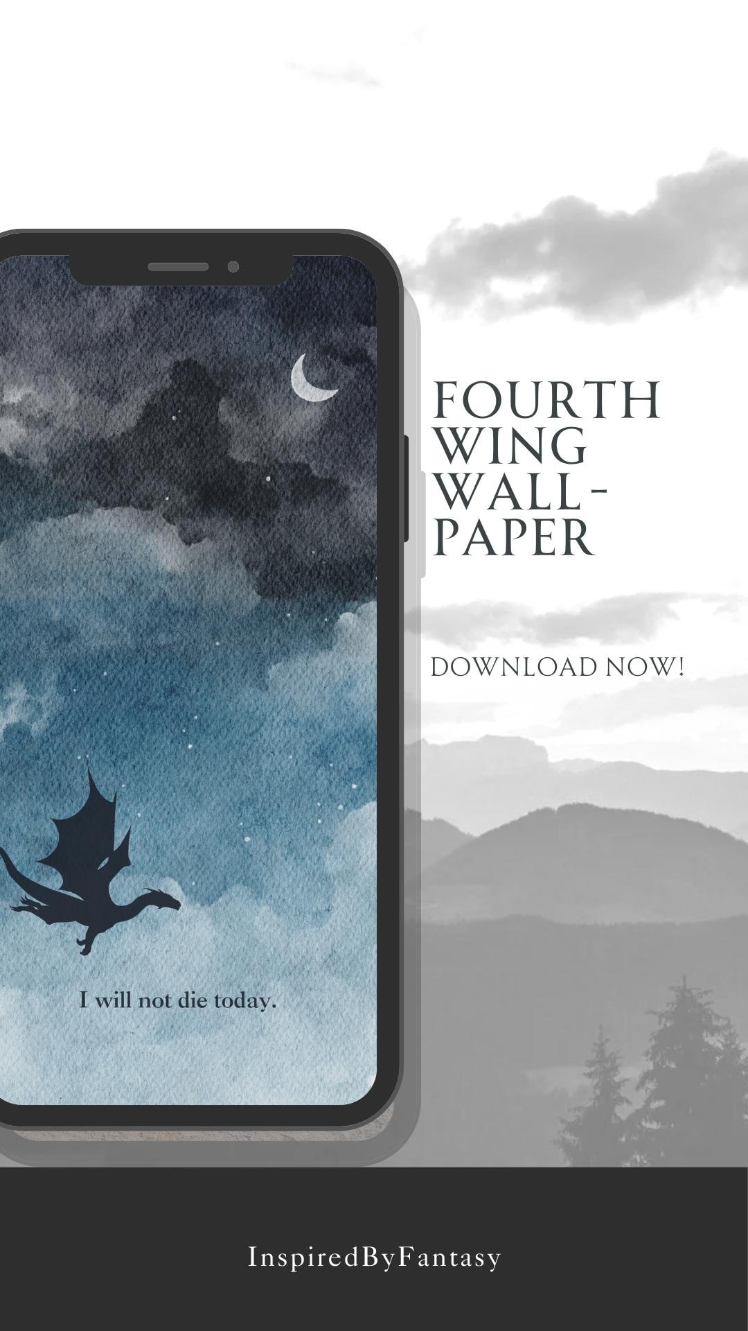 Fourth Wing Inspired Phone Wallpaper • Tairn and Andarna • Fantasy ...