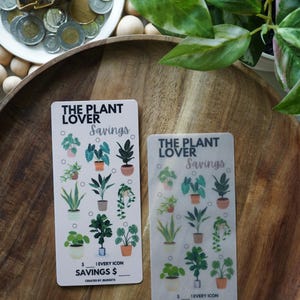 Plant Lover Savings Tracker: Laminated Budgeting Challenge