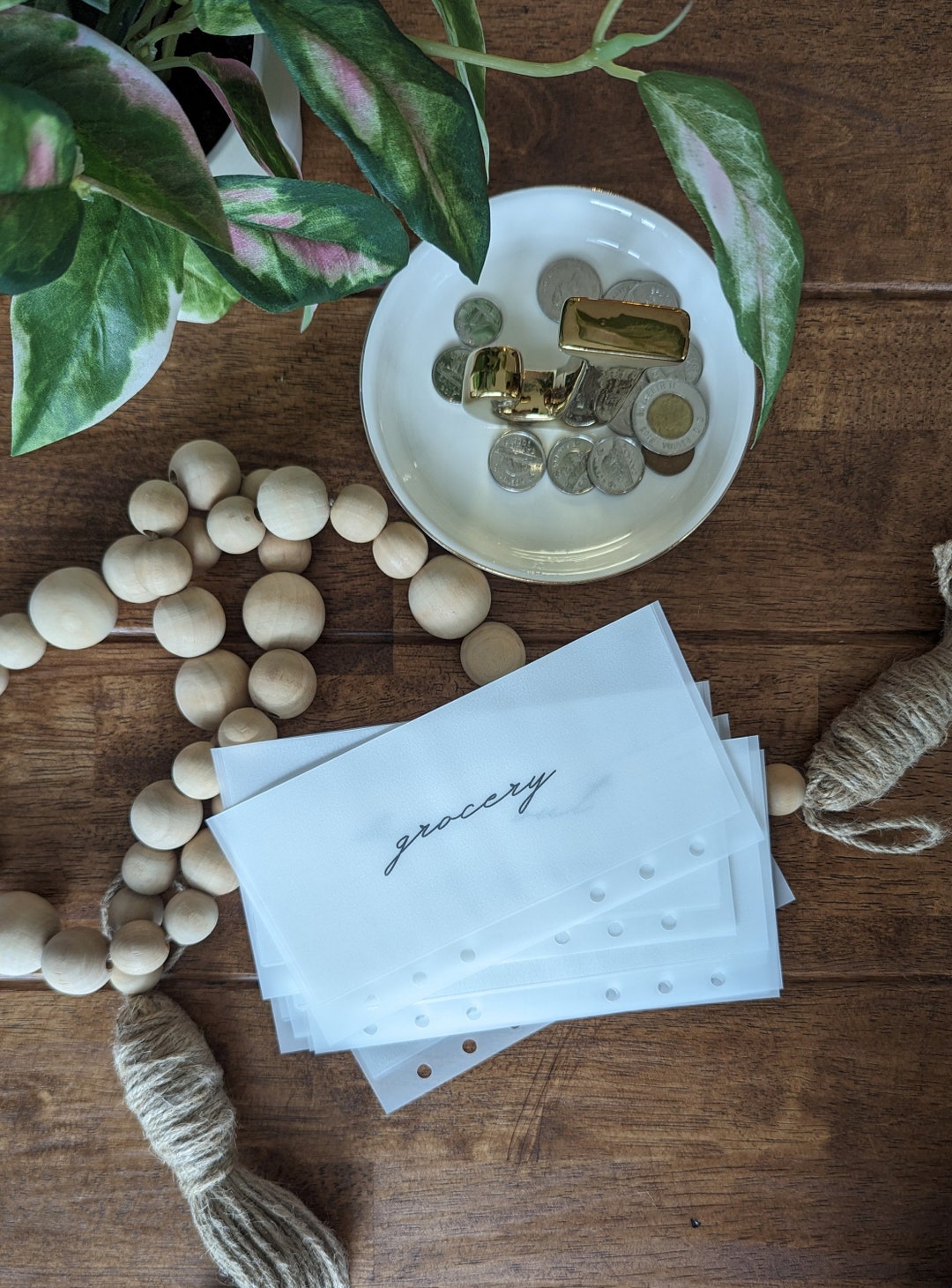 Matte Vellum Cash Envelopes A6 or A7 Customizable Minimalist Etsy