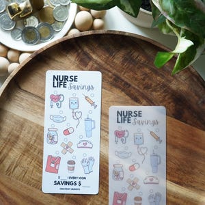 Nurse Themed Savings Tracker: Laminated Budget Challenge