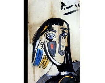 Cubism Picasso era portrait painting on canvas, DORA MAAR, Signed