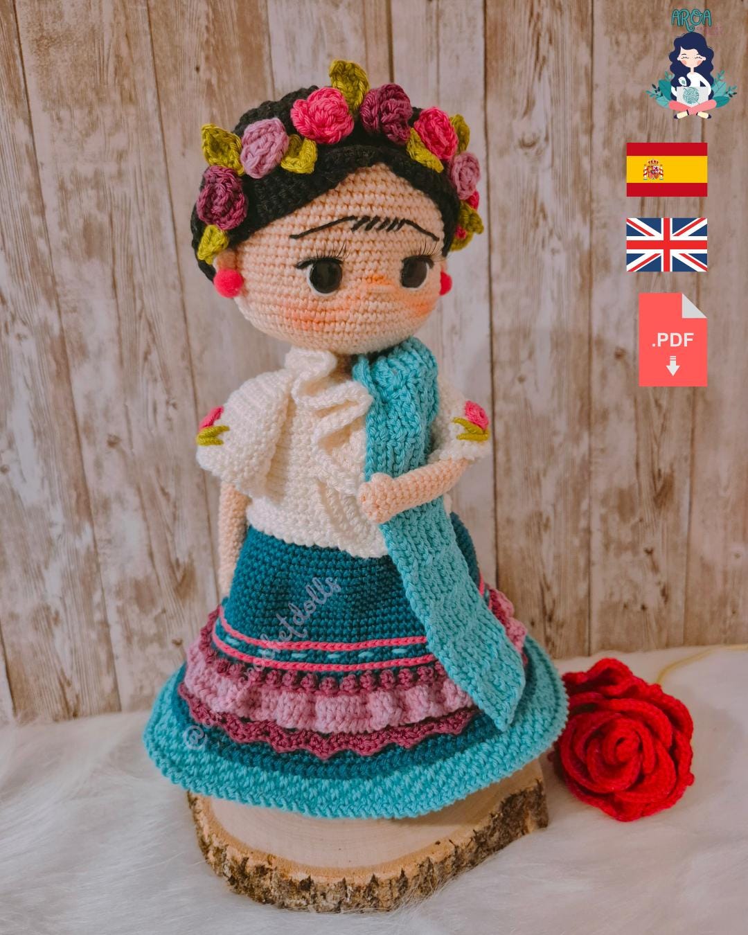 Monedero Frida Kahlo Crochet Monedero Gato Crochet Patrn Keychain