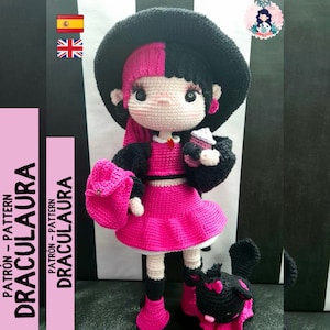 Draculaura Amigurumi Pattern