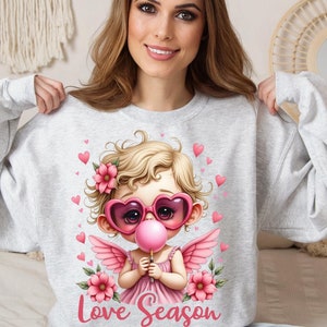 Cupidon Rétro Saint-Valentin I Clipart Saint-Valentin I Cadeau Saint-Valentin | Sublimation Saint-Valentin I Design T-Shirt Saint-Valentin
