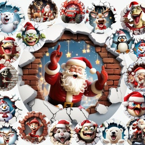 21 Dateien 3D Weihnachtsdurchbruch Ornament Sublimation PNG | Digitaler Download | Weihnachten rund | 3D Wrap PNG | 3D Ornament | Weihnachtsgeschenk png