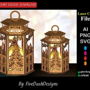 8 Christmas Centerpiece Lampshade Bundle| 3D Xmas lasercut SVG| Laser Cut Files - SVG+Ai+Png | Glowforge Files|  Christmas Ornaments| Cricut