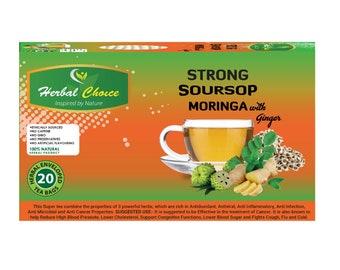 Premium Soursop, Moringa & Ginger Tea for Sale Health-Boosting Herbal Infusion