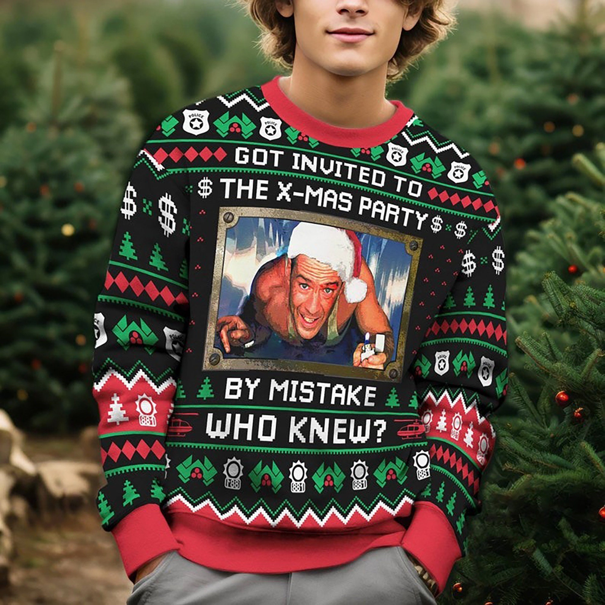 John mcclane christmas sweater