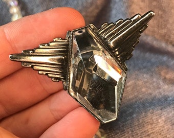 Ermani Bulatti Statement Brooch Signed 1980s