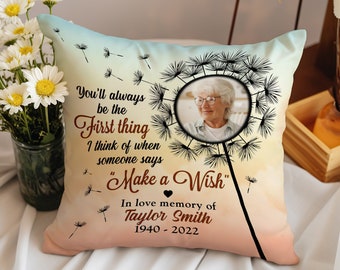 When Someone Says, Personalized Custom Photo Memorial Pillow, In Loving Memory, Remembrance Gifts, Memorial Gifts, Custom Family Gift