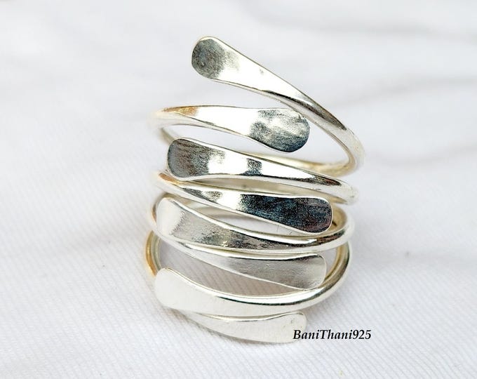 Handmade 925 Sterling Silver Band Ring - Mexican Statement Jewelry
