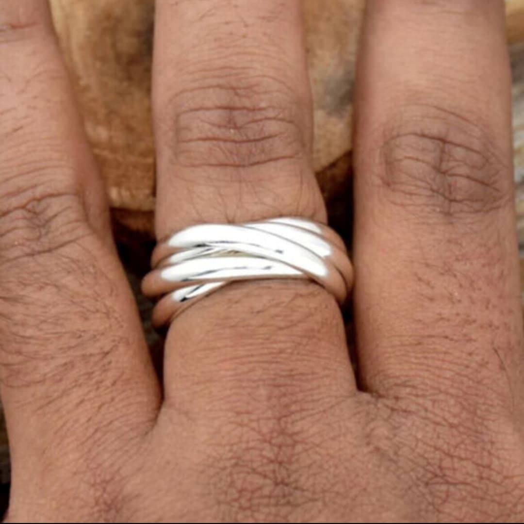 925 Sterling Silver Thick Band Ring: Statement Thumb Ring - Etsy UK