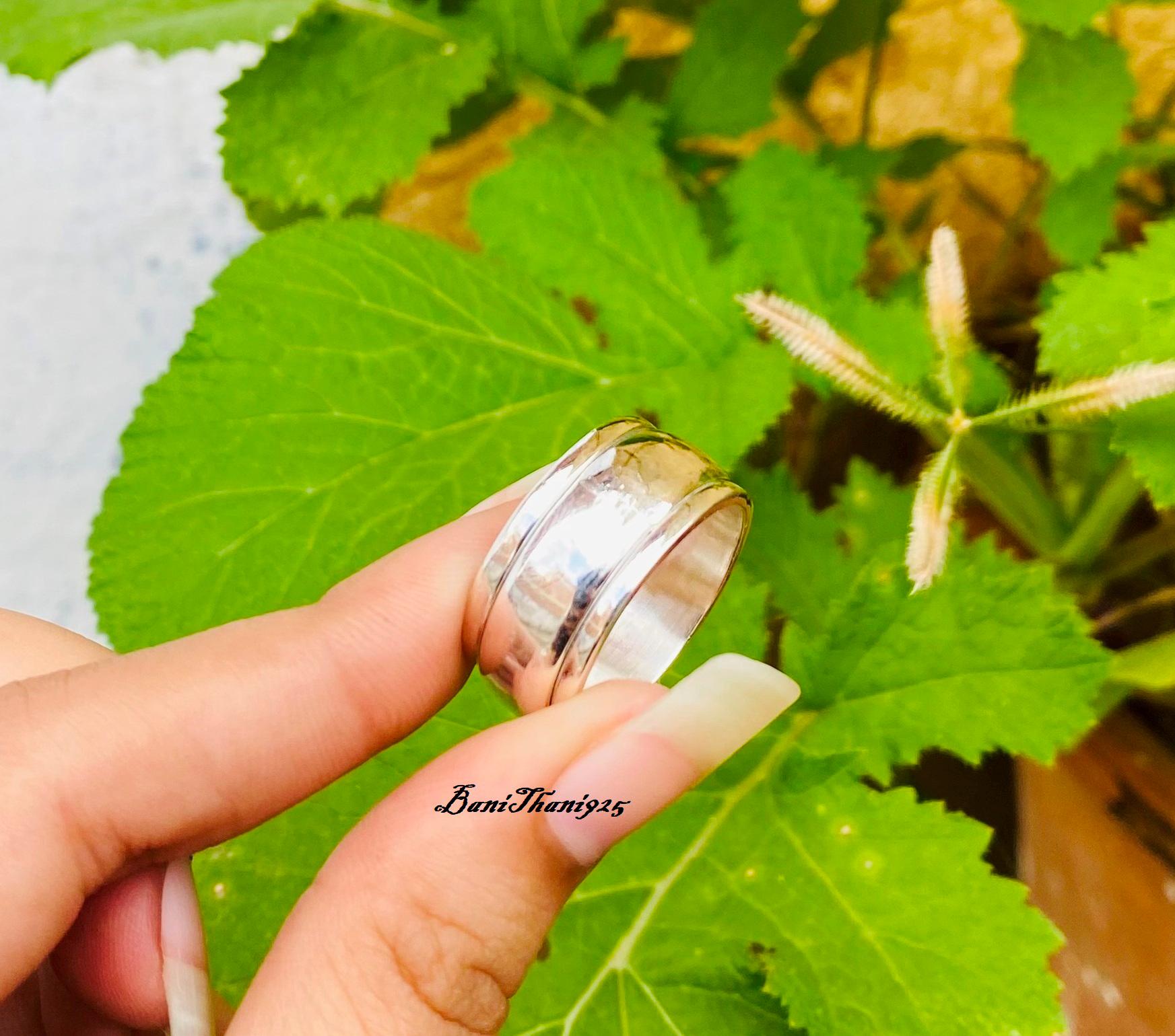 Bague Toupie Torsadée En Argent Sterling 925 - Réglable, Gravée, Fait Main En Inde - Neuf Avec étiquettes