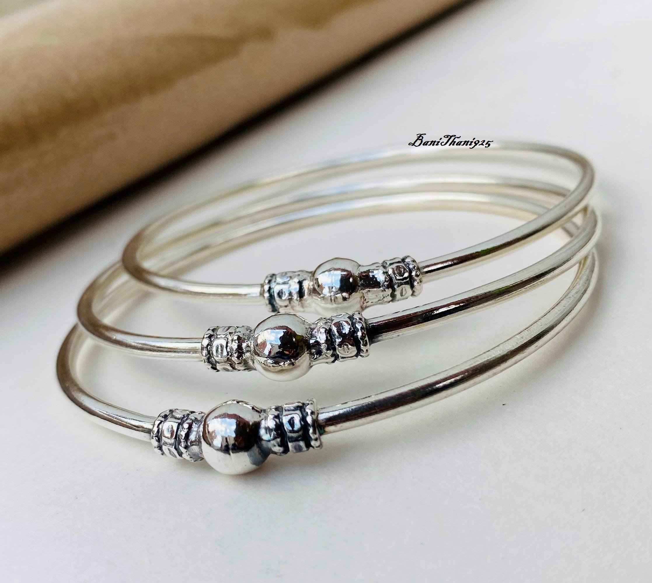 特価！Michael Kors Set Of 3 Bangle Silver ブレスレット Petite Monroe Silver-Tone and Crocodile-Embossed Leather
