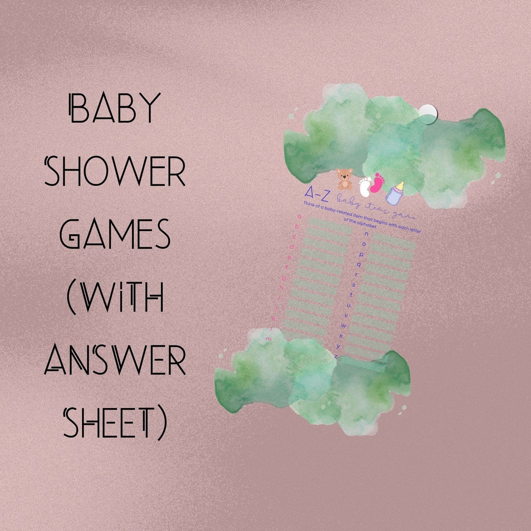 Baby Shower Games Printables Answer Sheet - Etsy