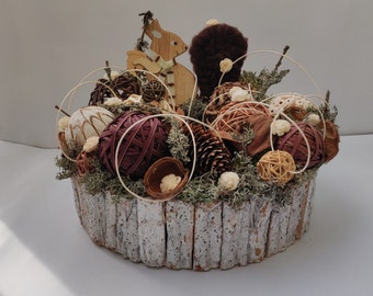 Eekhoorn - Huisdecoratie, lente tafeldecoratie, tafel middelpunt, moederdagcadeau, housewarming cadeau, bos thema decoratie