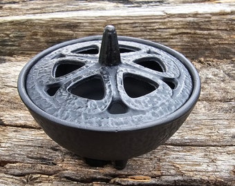Incense burner from the Holy Land Handmade Art made of cast iron The burner comes with sample of incense