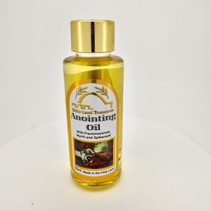 Frankincense Anointing Oil, 50ml Essential Oil Blend with Myrrh & Spikenard for Spiritual Rituals and Gift Giving
