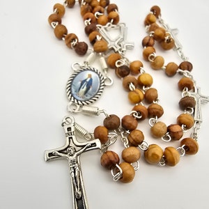 Handmade Rosary Olive wood 4mm beads
