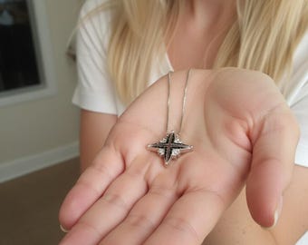 Star of bethlehem necklace - Transforming Necklace – Sterling Silver 925- Convertible Christian Pendant | gifte for her