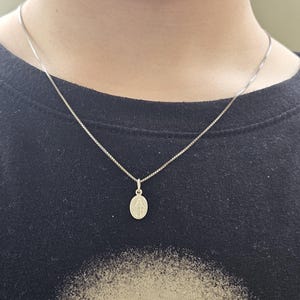 Kids/Teen Miraculous Medal Necklace – 925 Sterling Silver Pendant on 40 cm (16″) Box Chain • Kids Baptism Gift • First Communion Keepsake