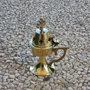 Christian Incense burner from the Holy Land Height 11 centimeters The burner comes with sample of incense