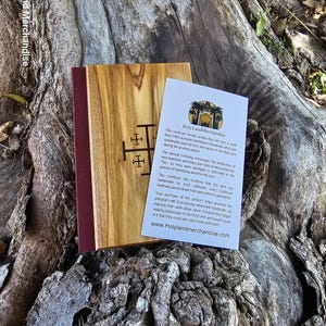 Pocket bible from Jerusalem – Pocket Devotional with Cross – Personal Prayer, The Lord’s Prayer, Gift from Holy Land