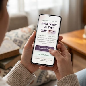 Prayer for My Child Mobile Generator, Christian Parent Prayer Tool, Kids Prayer Digital Download, Child Prayers HTML Tool