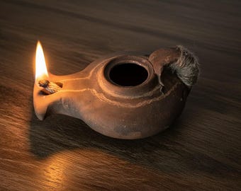 陶器製古代オリーブオイルランプ | オイルランプ | クラシックユダヤ